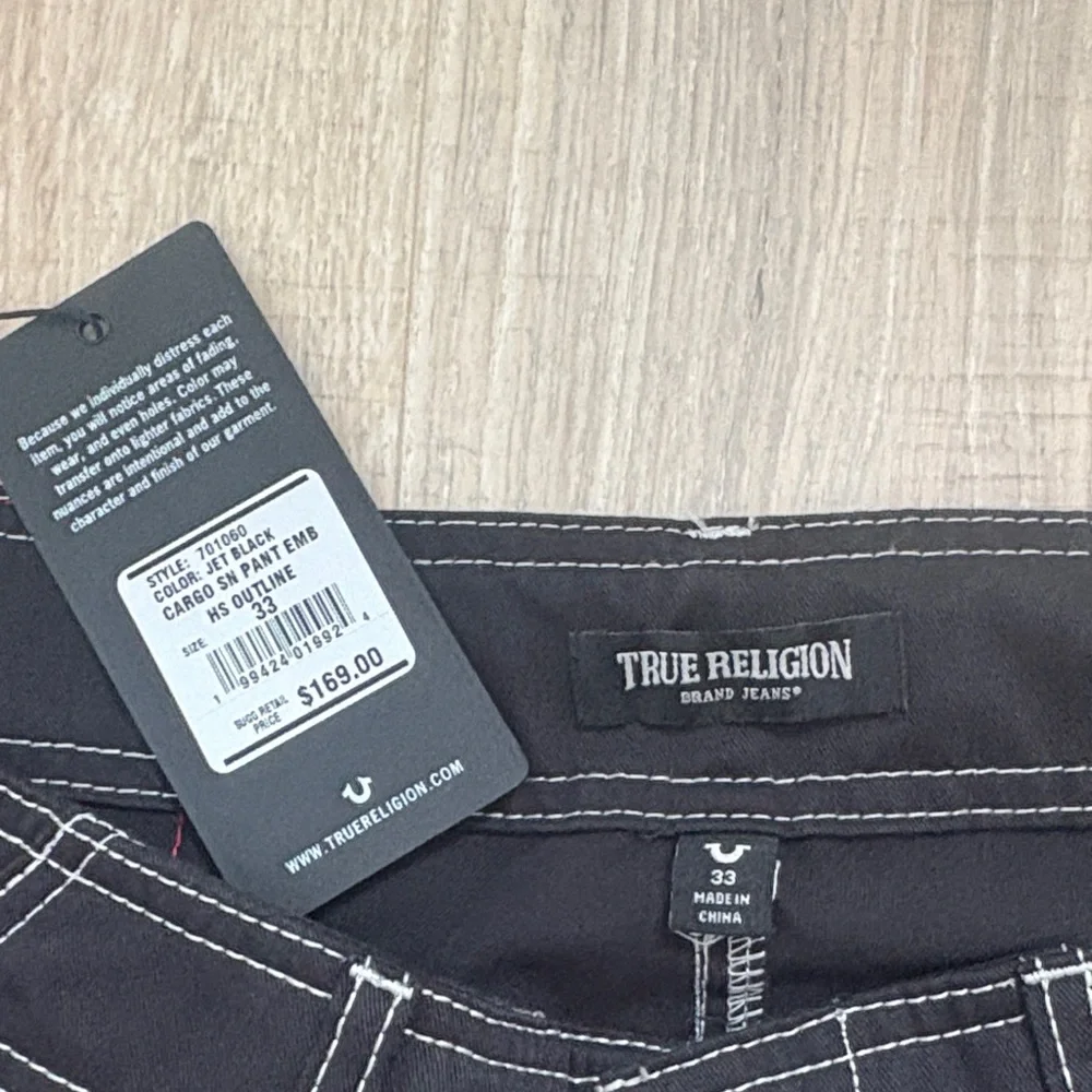 True Religion Jeans, Jet Black, New With Tags- 33